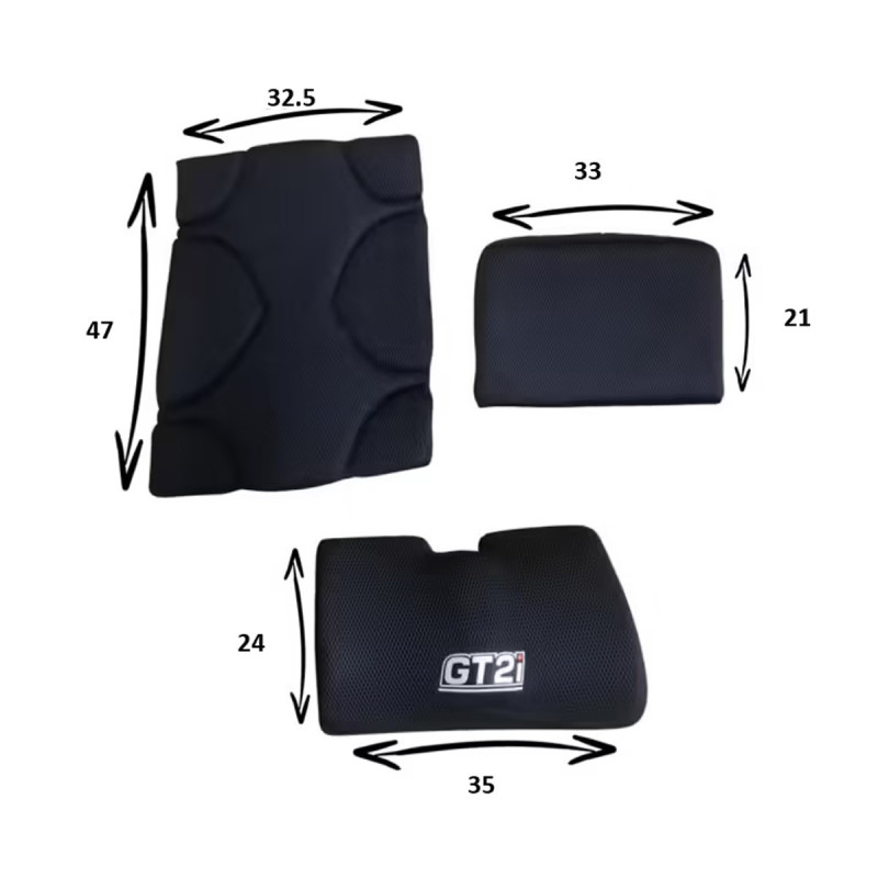 Kit Sitz- und Rückenkissen GT2i Wanne Race-02M - GT-BF011M-KIT-C - 3661768827789