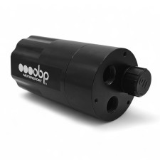 OBP 0.6L oil catch tank 2x AN8 female inlets + breather