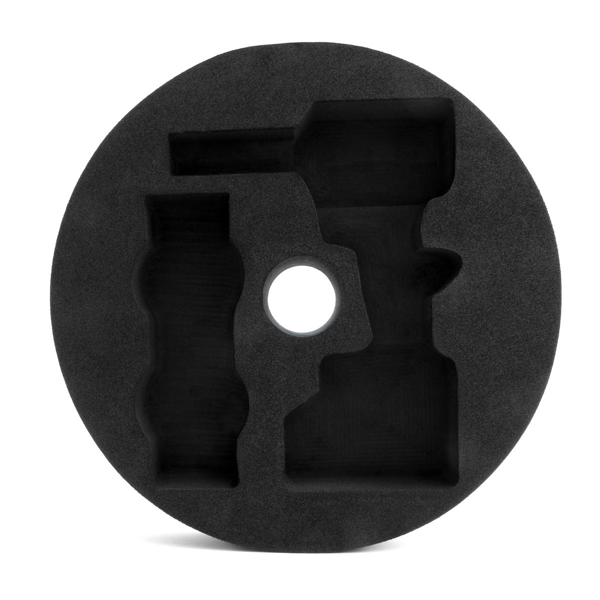 Mousse Kielder® pour emplacement roue de secours avec découpe sangle de remorquage et trou central - KWT-017-18TP - KWT-017-18TP