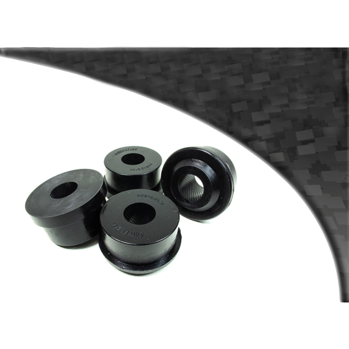 Silent bloc Powerflex Black Series douille barre anti-roulis arrière Fiat 500 modèles US inclus Abarth (après 2007) (2 pièces) - PF-R16810-2N - PFR16-810BLK - 5055676565563