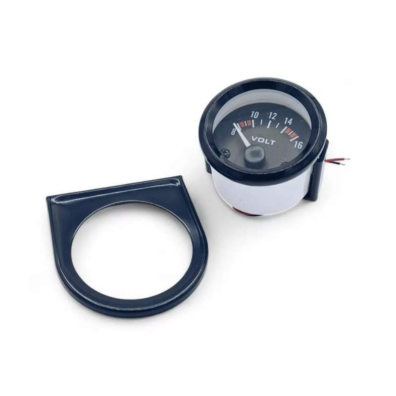 Voltmeter OBP Ø 52mm schwarz - 8-16V - OBP-52G-4 - OBP-52G-4 - 3666618613000