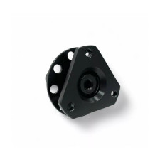 Lenkradnabe quick release schweißbar OBP geriffelt 3 Löcher - Schwarz