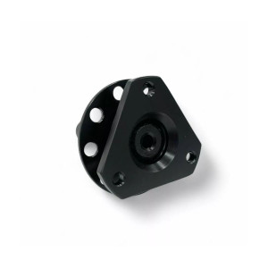 Moyeu de volant quick release soudable OBP cannelé 3 trous - Noir