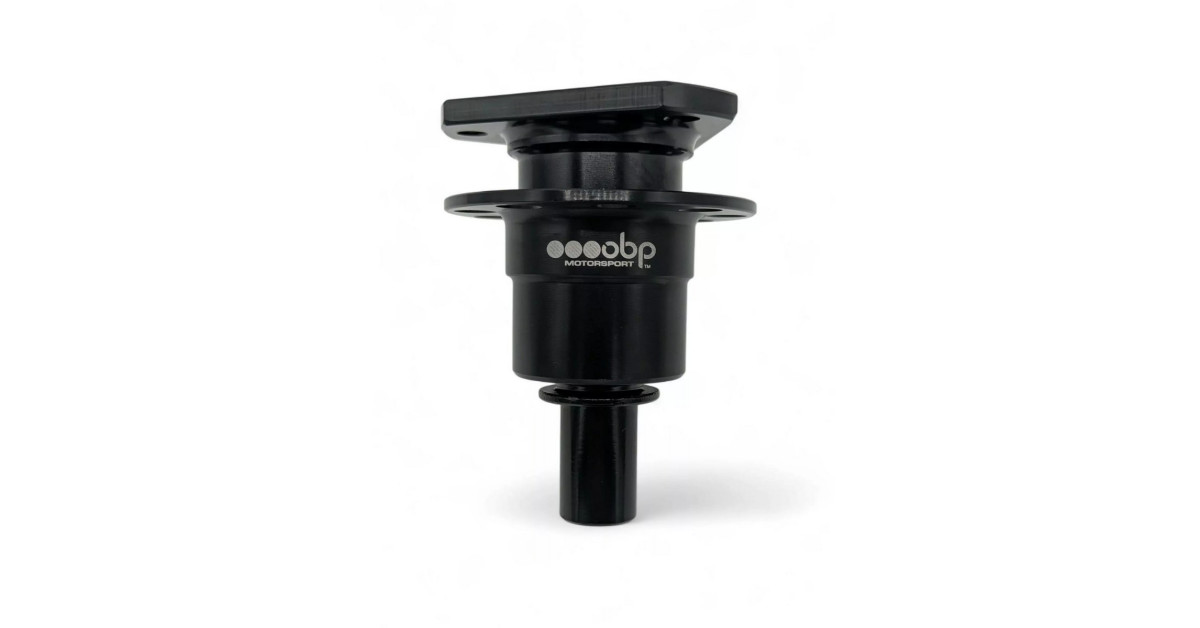 Moyeu de volant quick release soudable OBP cannelé 3 trous - Noir
