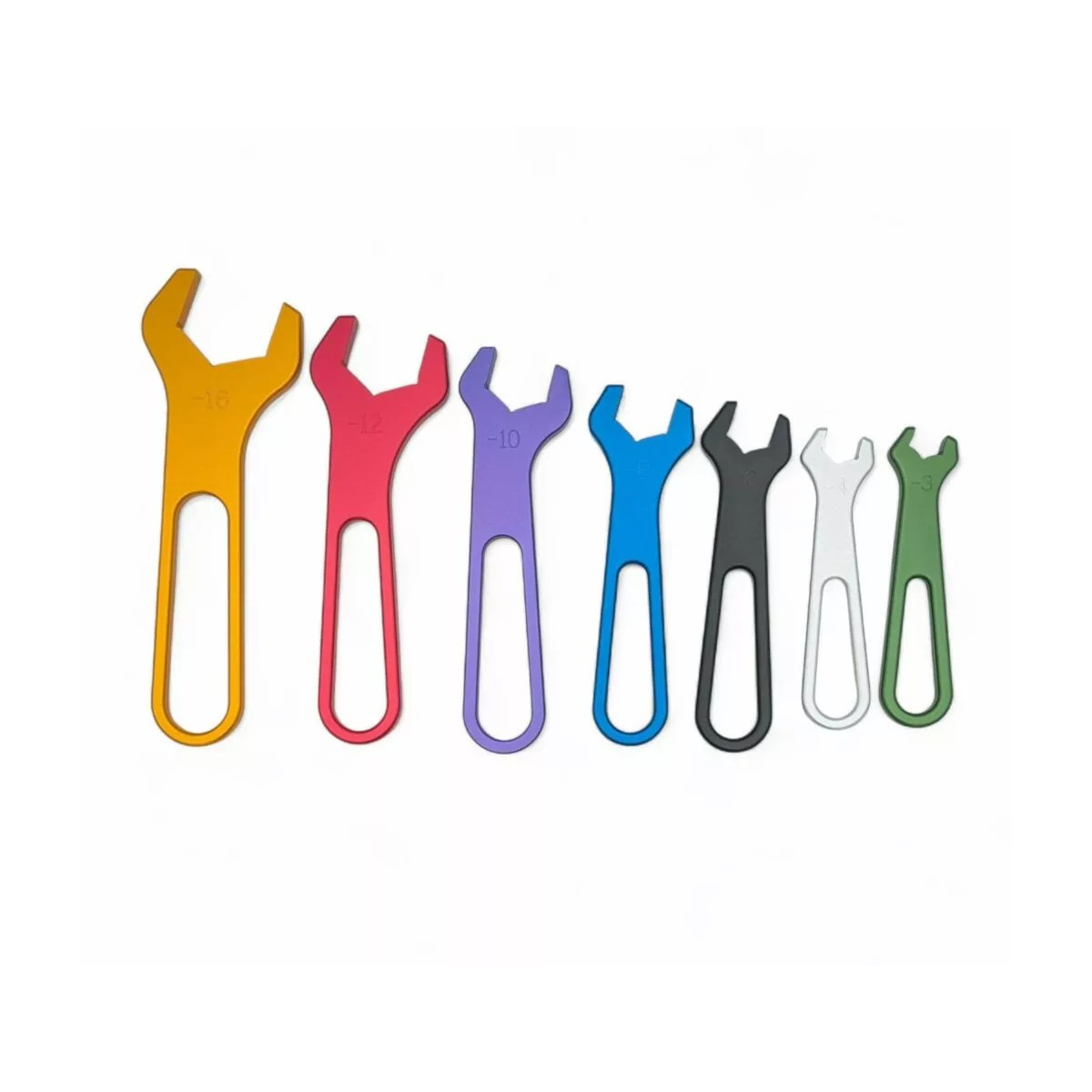 Set of keys for OBP aluminium couplings from AN3 to AN16 (7 pieces) - OBP-ANS-SET - OBPANS-SET - 3666618612959