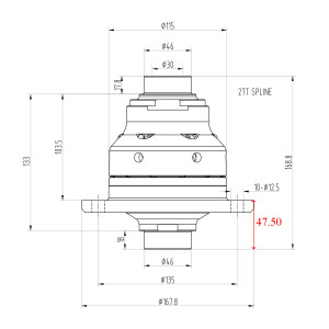 Autobloquant Bratex BMW E38/E39/E46/E53 Différentiel 188K