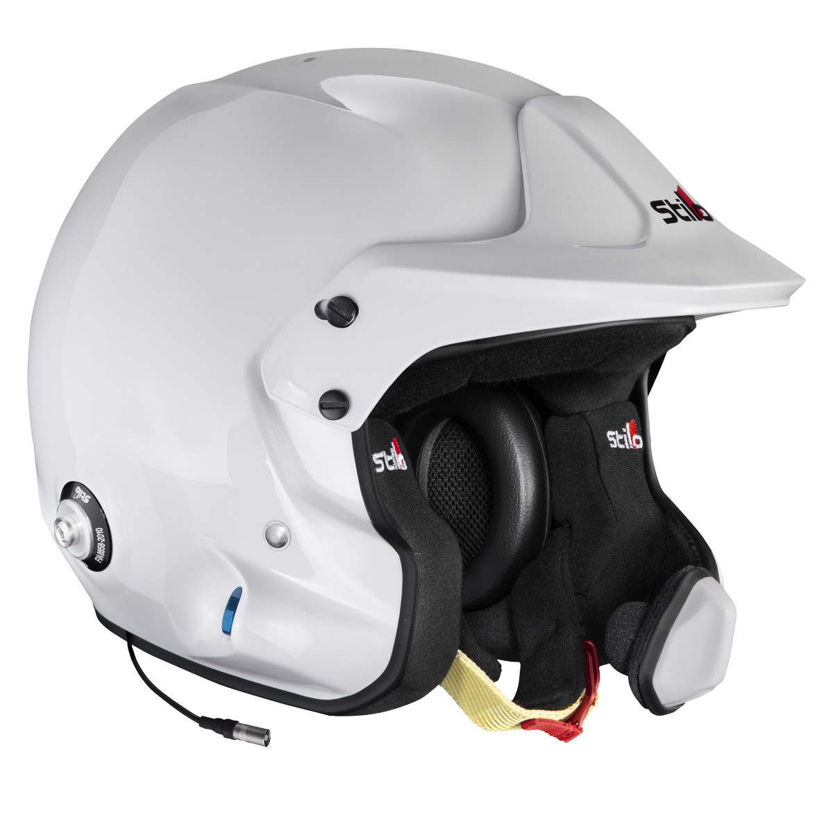 Casque STILO Venti4 WRC Turismo blanc/noir - Snell SA2025 FIA 8859-24 Hans FIA8858-10 - STI-AA0224CG2XC.64 - AA0224CG2X640101