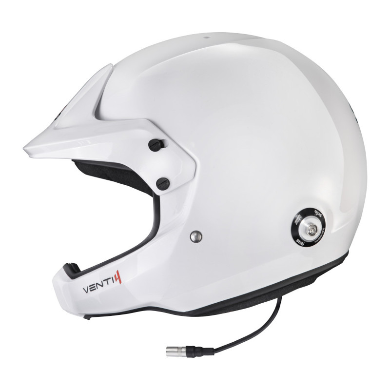 Casque STILO Venti4 WRC Turismo blanc/noir - Snell SA2025 FIA 8859-24 Hans FIA8858-10 - STI-AA0224CG2XC.64 - AA0224CG2X640101