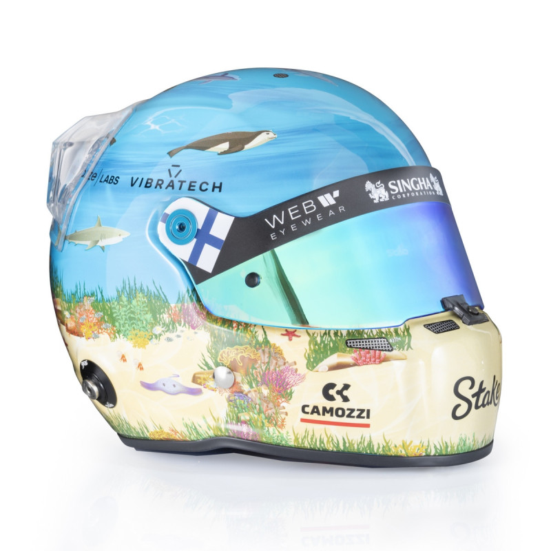 Mini helmet STILO Valtteri BOTTAS 2024 - GP Monaco - STI-24-BOTTAS-MONACO - MH2413 - 3666618637617