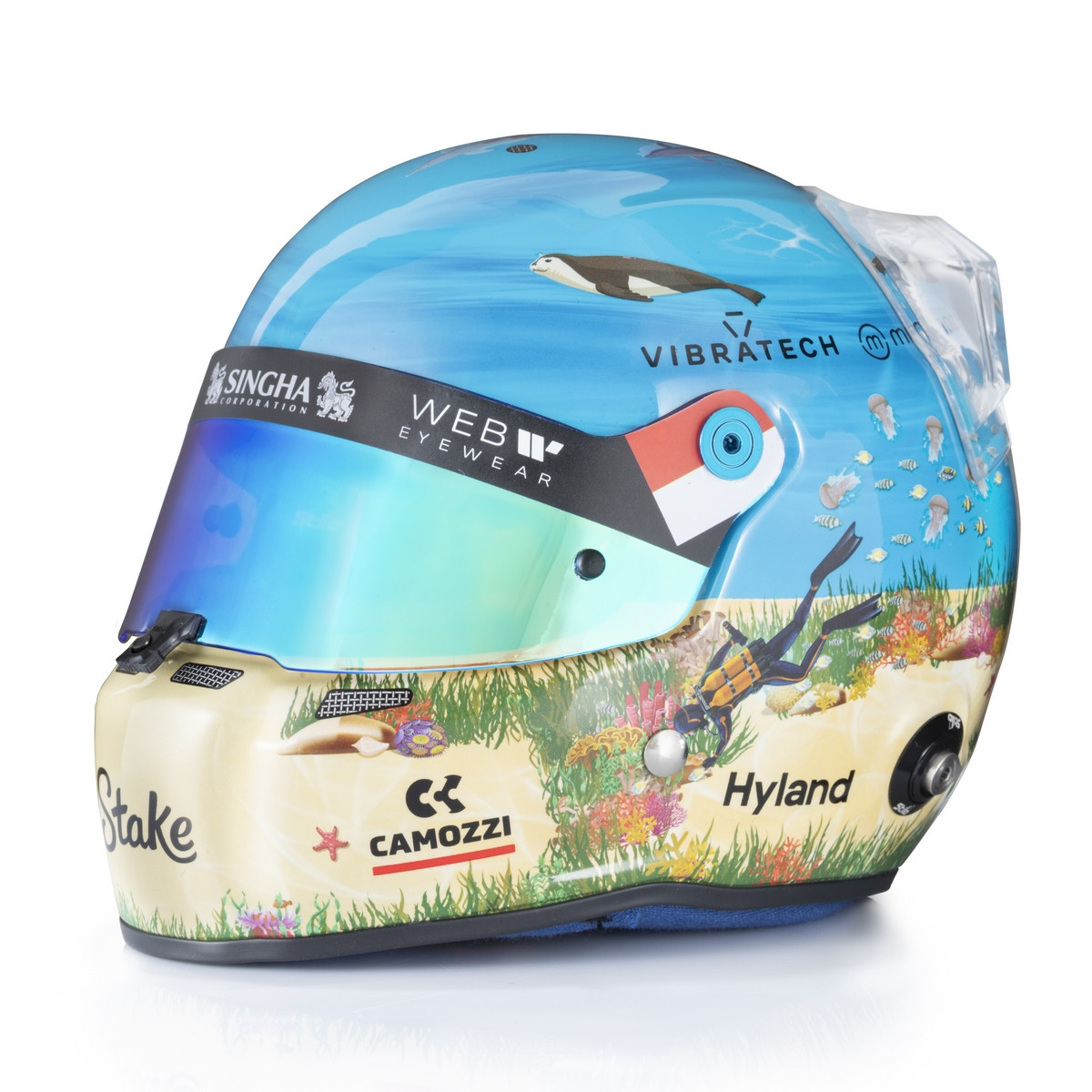 Mini casco STILO Valtteri BOTTAS 2024 - GP Monaco - STI-24-BOTTAS-MONACO - MH2413 - 3666618637617
