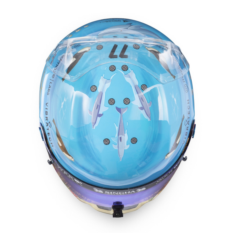 Mini helmet STILO Valtteri BOTTAS 2024 - GP Monaco - STI-24-BOTTAS-MONACO - MH2413 - 3666618637617