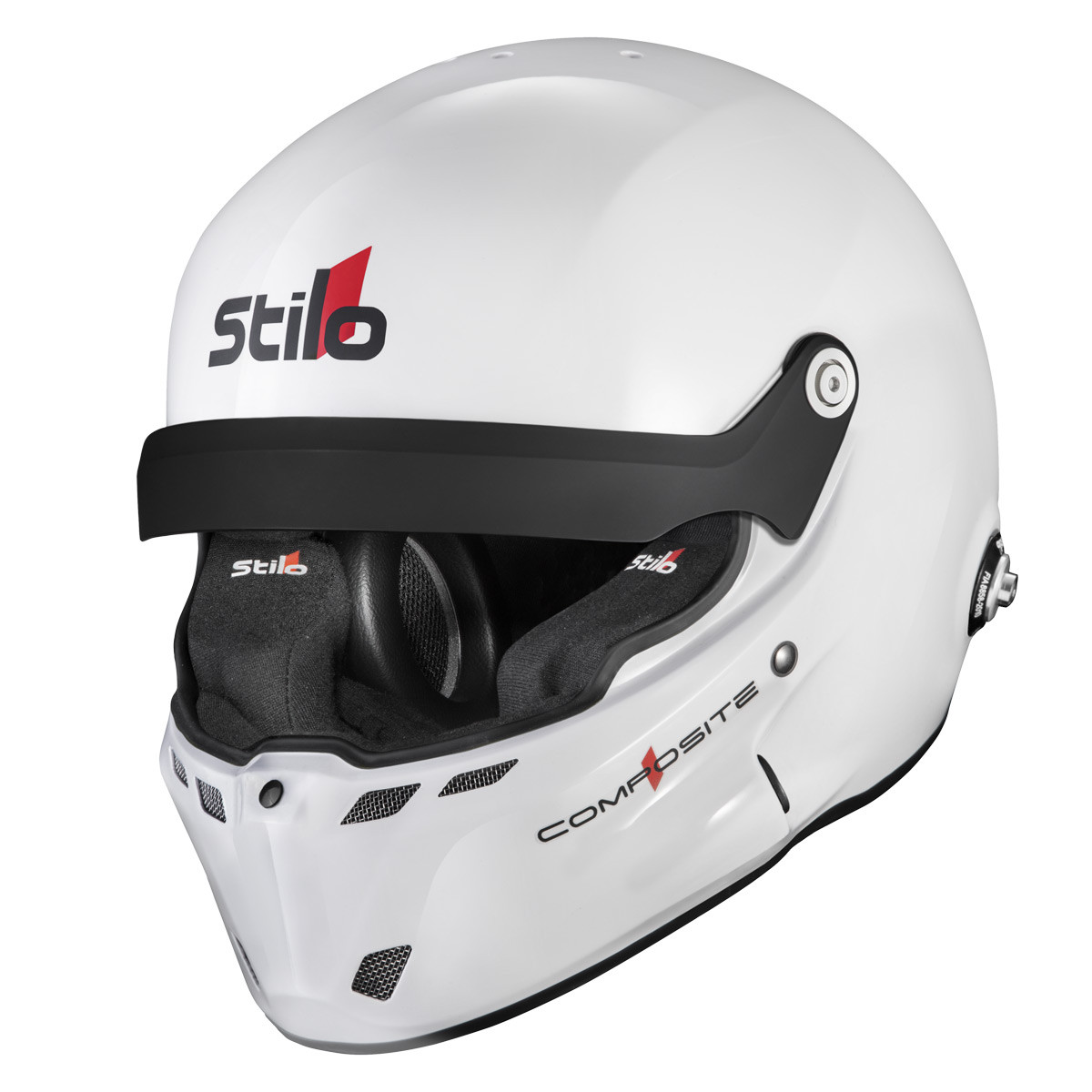 Helm Stilo ST6 R Composite Rally - Snell SA2025 FIA 8859-24 Weiß/Innen Schwarz - STI-AA0801RG2XC.57 - AA0801RG2X570101