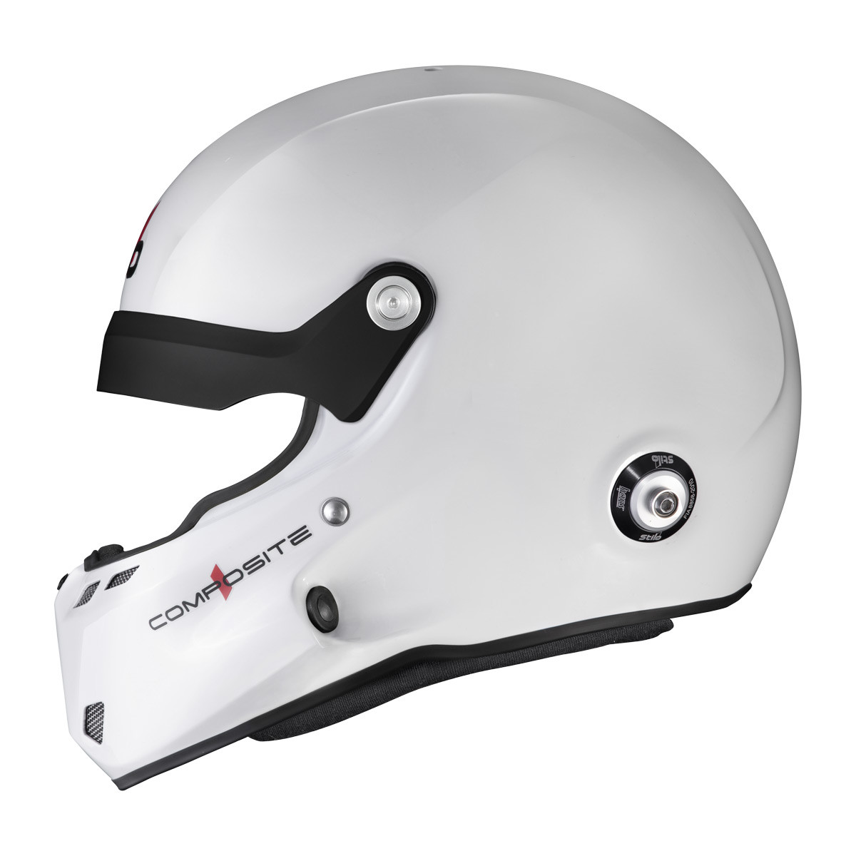 Stilo ST6 R Composite Rally helmet - Snell SA2025 FIA 8859-24 White/Black interior - STI-AA0801RG2XC.57 - AA0801RG2X570101