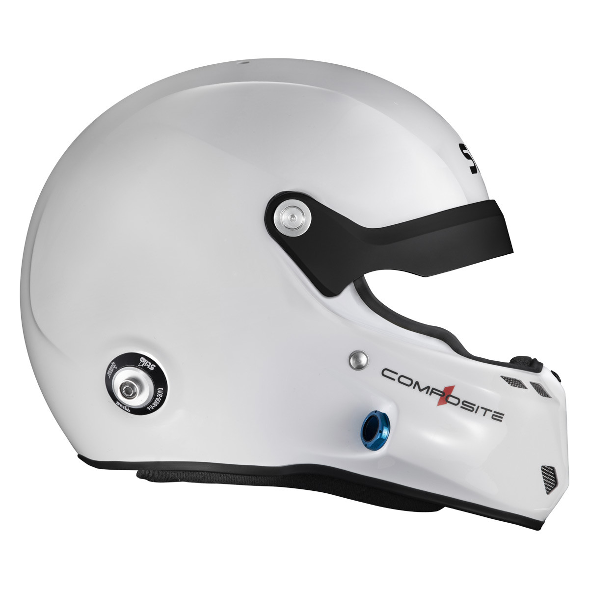 Stilo ST6 R Composite Rally helmet - Snell SA2025 FIA 8859-24 White/Black interior - STI-AA0801RG2XC.57 - AA0801RG2X570101