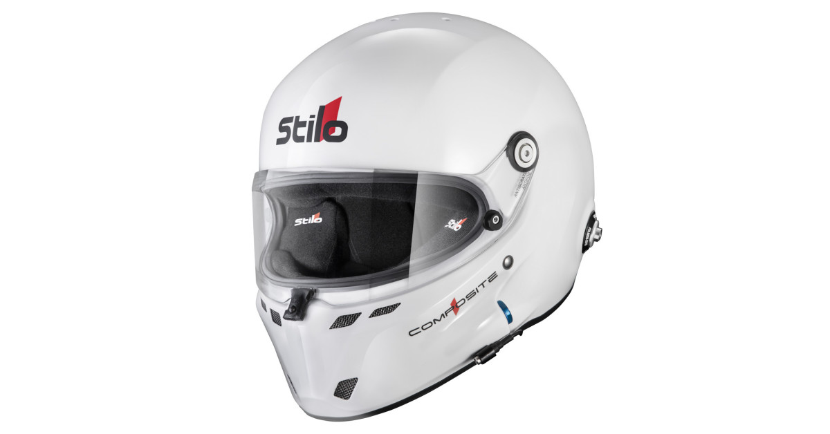 Helm Stilo ST6 F Turismo weiß/schwarz - Snell SA2025 FIA 8859-24 Hans FIA8858-10
