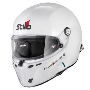 Casque Stilo ST6 F Turismo blanc/noir - Snell SA2025 FIA 8859-24 Hans FIA8858-10