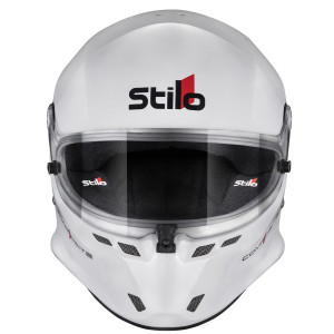 Casque Stilo ST6 F Turismo blanc/noir - Snell SA2025 FIA 8859-24 Hans FIA8858-10