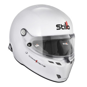 Casque Stilo ST6 FN Composite blanc/noir - Snell SA2025 FIA 8859-24  Hans FIA8858-10