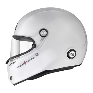 Casque Stilo ST6 FN Composite blanc/noir - Snell SA2025 FIA 8859-24  Hans FIA8858-10