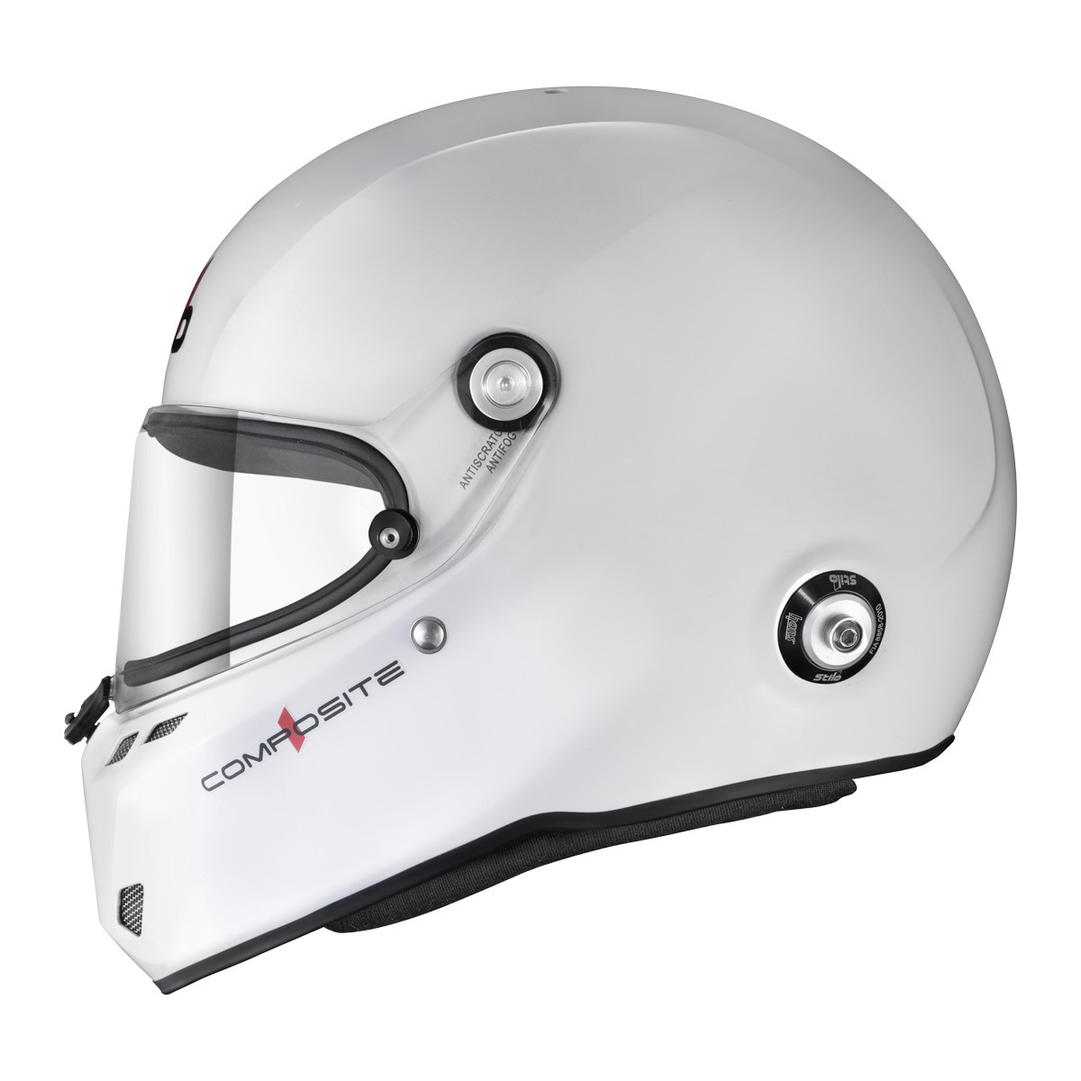 Casque Stilo ST6 FN Composite blanc/noir - Snell SA2025 FIA 8859-24  Hans FIA8858-10 - STI-AA0810AG2XC.61 - AA0810AG2X610101