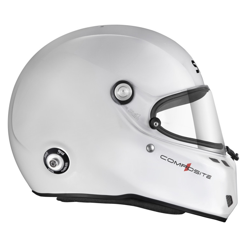 Stilo ST6 FN Composite white/black helmet - Snell SA2025 FIA 8859-24  Hans FIA8858-10 - STI-AA0810AG2XC.61 - AA0810AG2X610101