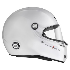 Stilo ST6 FN Composite white/black helmet - Snell SA2025 FIA 8859-24  Hans FIA8858-10