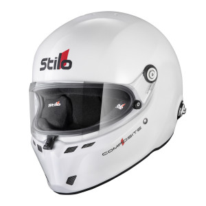 Casque Stilo ST6 FN Composite blanc/noir - Snell SA2025 FIA 8859-24  Hans FIA8858-10