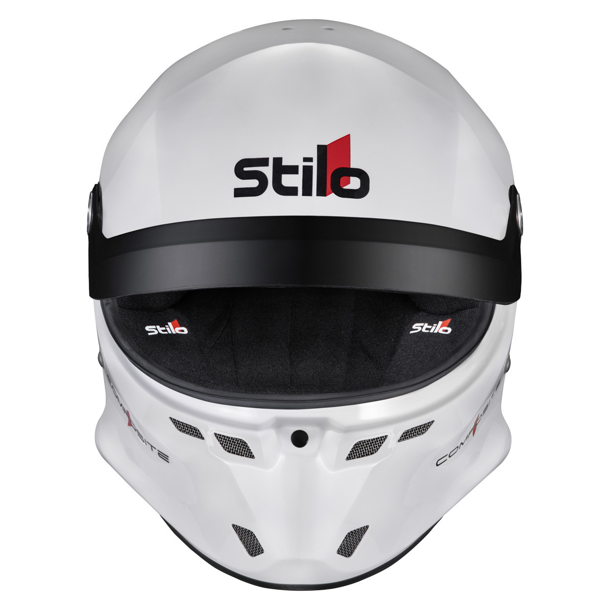 Stilo ST6 GT Turismo Composite white/black helmet - Snell SA2025  FIA 8859-24 Hans FIA8858-10 - STI-AA0802CG2XC.64 - AA0802CG2X640101