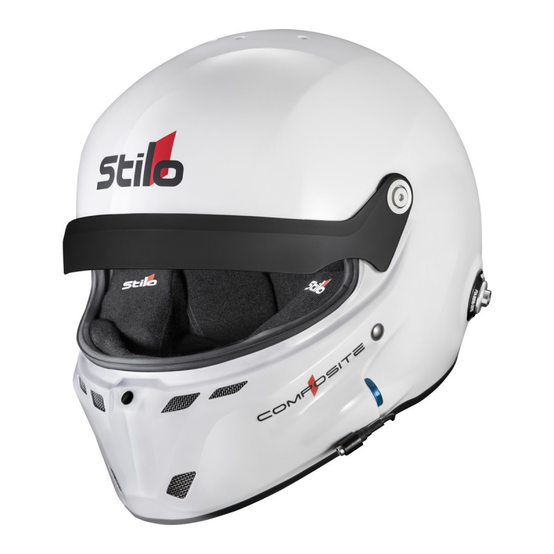 Casco Stilo ST6 GT Turismo Composite bianco/nero - Snell SA2025  FIA 8859-24 Hans FIA8858-10 - STI-AA0802CG2XC.61 - AA0802CG2X610101