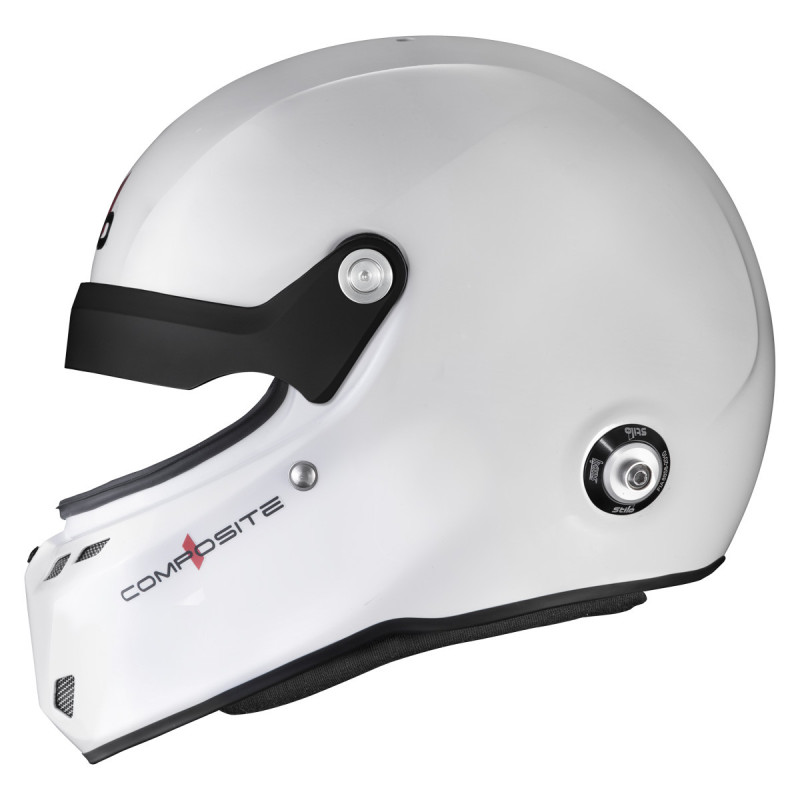 Stilo ST6 GTN Composite white/black helmet - Snell SA2025 FIA 8859-24  Hans FIA8858-10 - STI-AA0812AG2XC.64 - AA0812AG2X640101