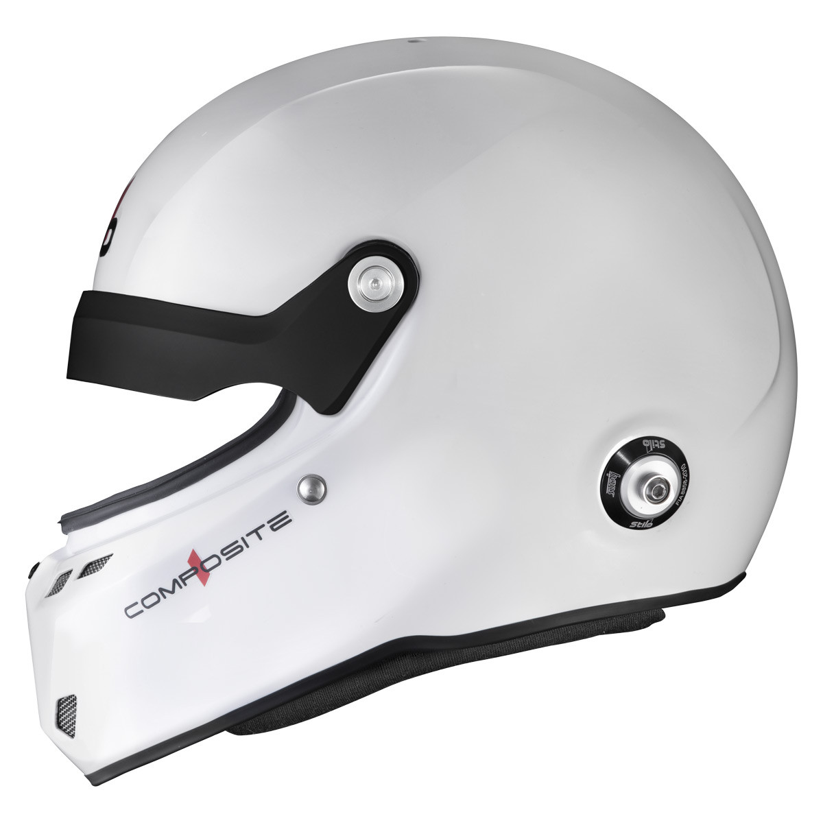 Casco Stilo ST6 GTN Composite bianco/nero - Snell SA2025 FIA 8859-24  Hans FIA8858-10 - STI-AA0812AG2XC.64 - AA0812AG2X640101