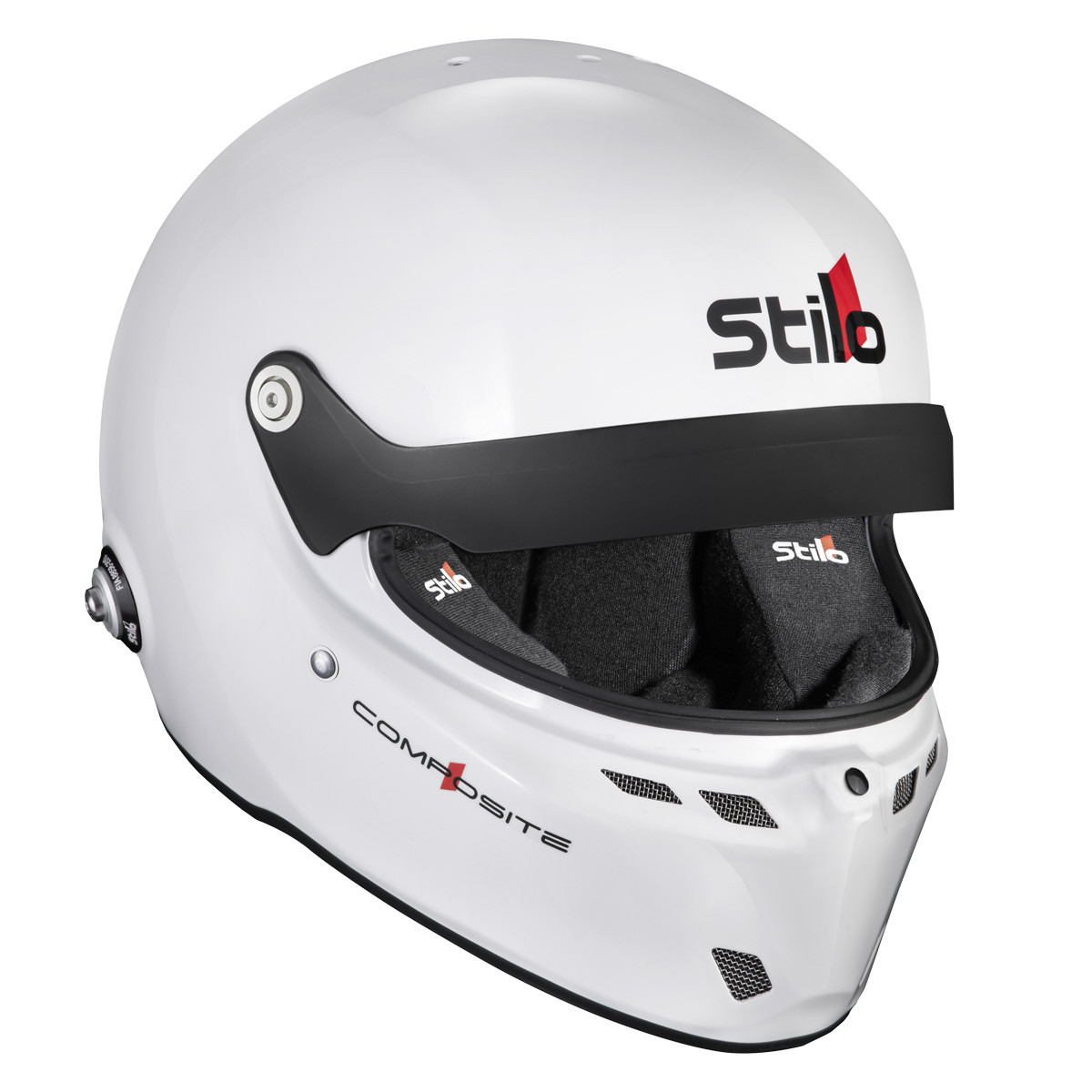 Casco Stilo ST6 GTN Composite bianco/nero - Snell SA2025 FIA 8859-24  Hans FIA8858-10 - STI-AA0812AG2XC.64 - AA0812AG2X640101