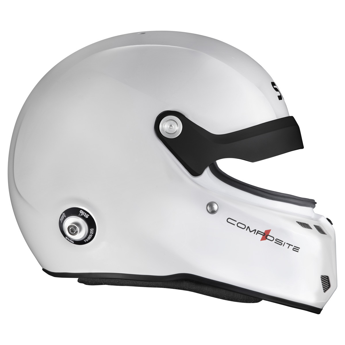 Helm Stilo ST6 GTN Composite weiß/schwarz - Snell SA2025 FIA 8859-24 Hans FIA8858-10 - STI-AA0812AG2XC.64 - AA0812AG2X640101
