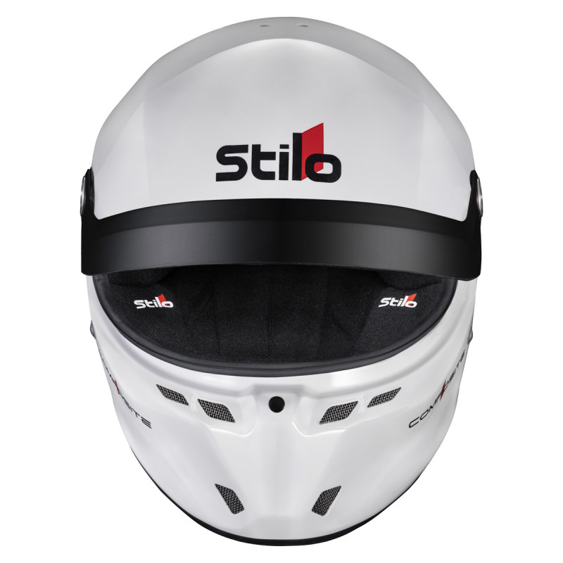 Stilo ST6 GTN Composite white/black helmet - Snell SA2025 FIA 8859-24  Hans FIA8858-10 - STI-AA0812AG2XC.64 - AA0812AG2X640101