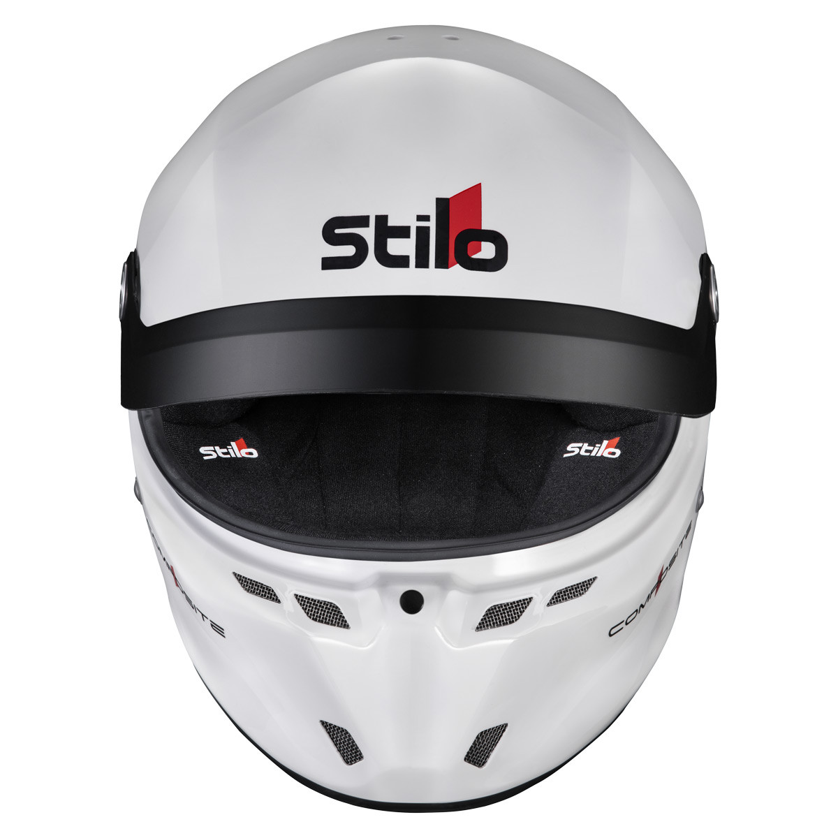 Casque Stilo ST6 GTN Composite blanc/noir - Snell SA2025 FIA 8859-24  Hans FIA8858-10 - STI-AA0812AG2XC.64 - AA0812AG2X640101
