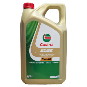 Pack vidange Castrol Edge 5W40 huile + bac