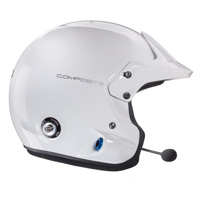 Stilo Venti4 Trophy Plus Composite helmet - Snell SA2025 FIA 8859-2024 White/Black interior - STI-AA0114EG2XC.59 - AA0114EG2X590101