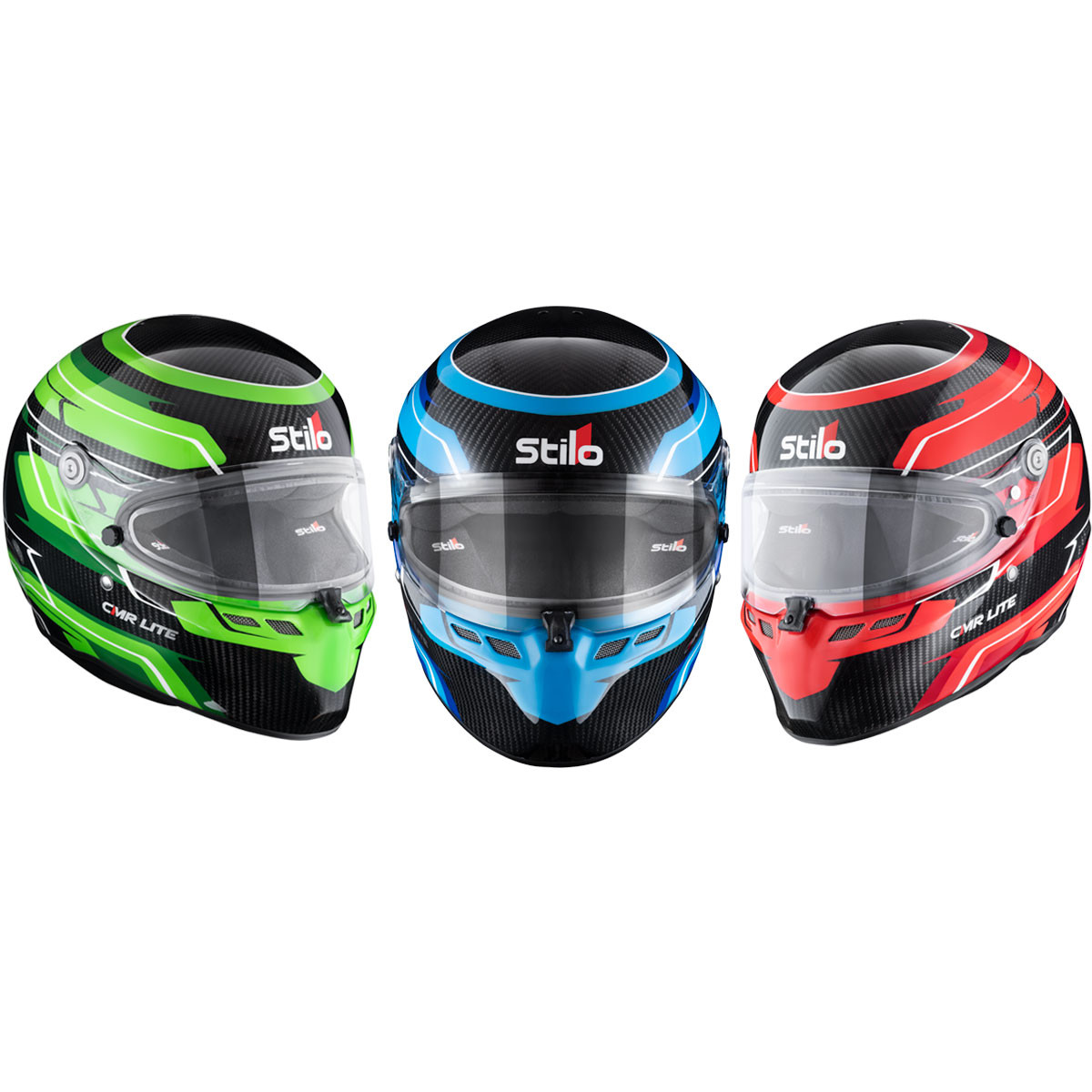 Casque karting Stilo ST6 CMR Carbon Lite Graphyc Snell CMR 2016 - STI-AA0821AH5P-G.V.55 - AA0821AH5P55DGRE