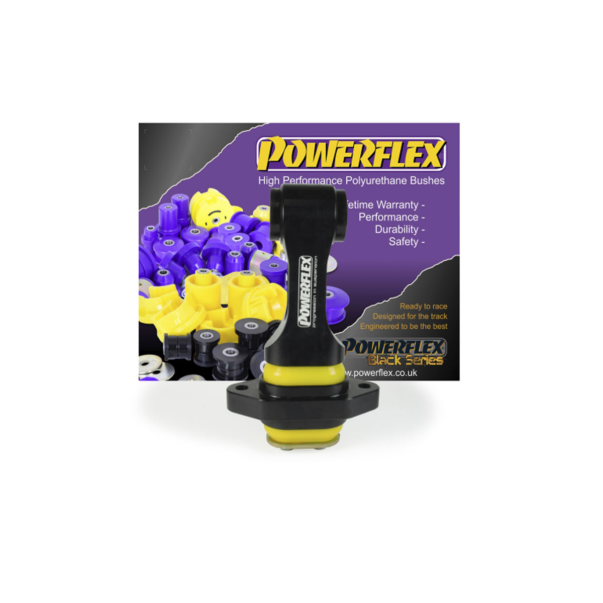 Silent bloc Powerflex Road support de couple inférieur - Route rapide Hyundai Elantra (1 pièce) - PF-F26-122 - PFF26-122 - 5055676560704