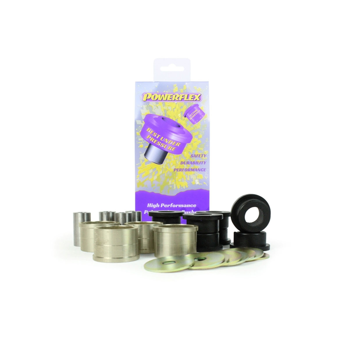 Boccola Powerflex Road assale anteriore Renault Twingo 2 incluso RS (4 pezzi) - PF-F601001-4 - PFF60-1001 - 5055676556967