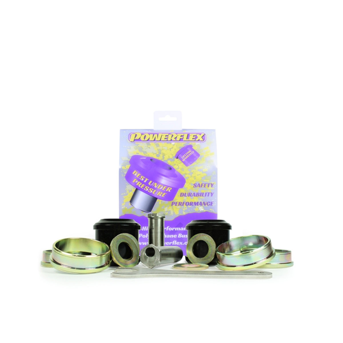 Powerflex Road front radius arm to chassis bush caster adjustable BMW E90 (2 parts) - PF-F5401G-2 - PFF5-401G - 5055676556882