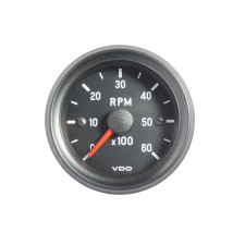 Contagiri VDO 6000 RPM Diametro 52 Fondo Nero Diesel