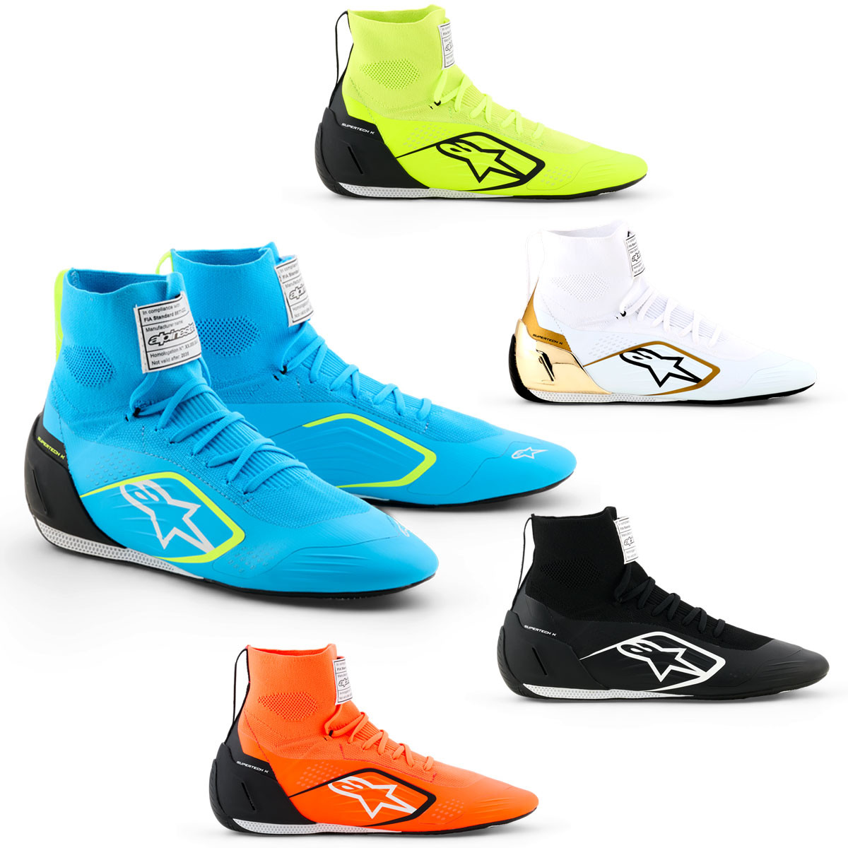 Alpinestars Supertech K FIA karting boots - AL-2710526.OF.42 - 2710526.4512.9