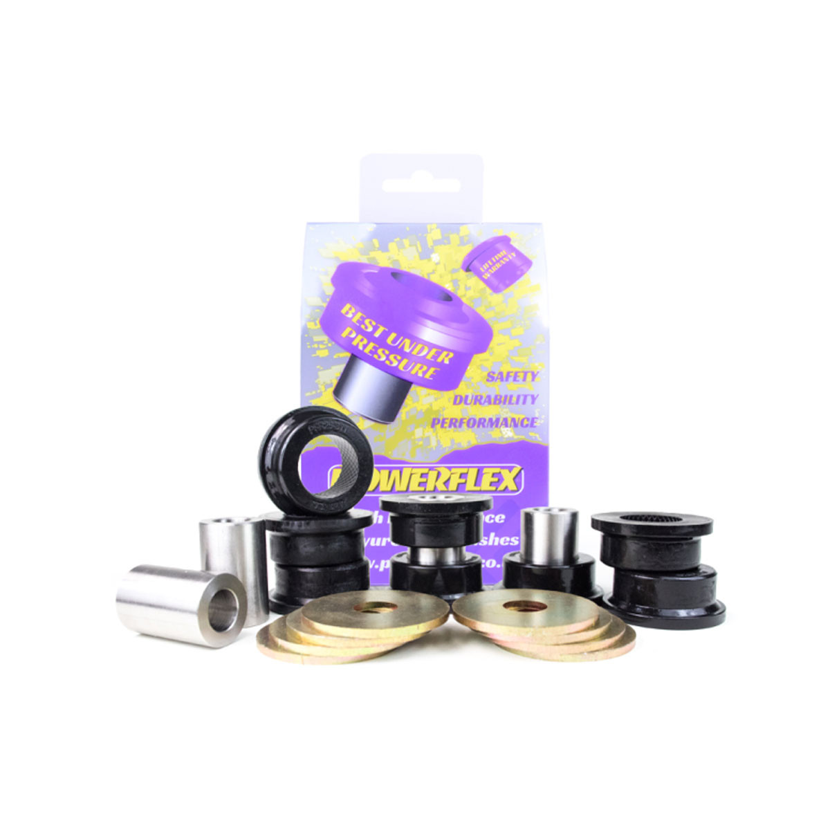 Silent bloc Powerflex Road bras de contrôle inférieur arrière Kia Sportage SL (4 pièces) - PF-R26311-4 - PFR26-311 - 5055676564863