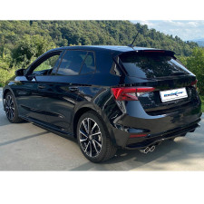 Silencieux arrière + valve Inoxcar Skoda Fabia IV (PJ) Monte Carlo 1,5 TSI après 2022