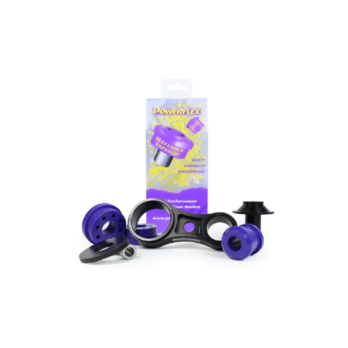 Silent bloc Powerflex Road support couple inférieur (Route rapide) Ford Fiesta Mk8.5 ST 200 après 2021 (1 pièce) - PF-F192226 - PFF19-2226 - 5055676556554