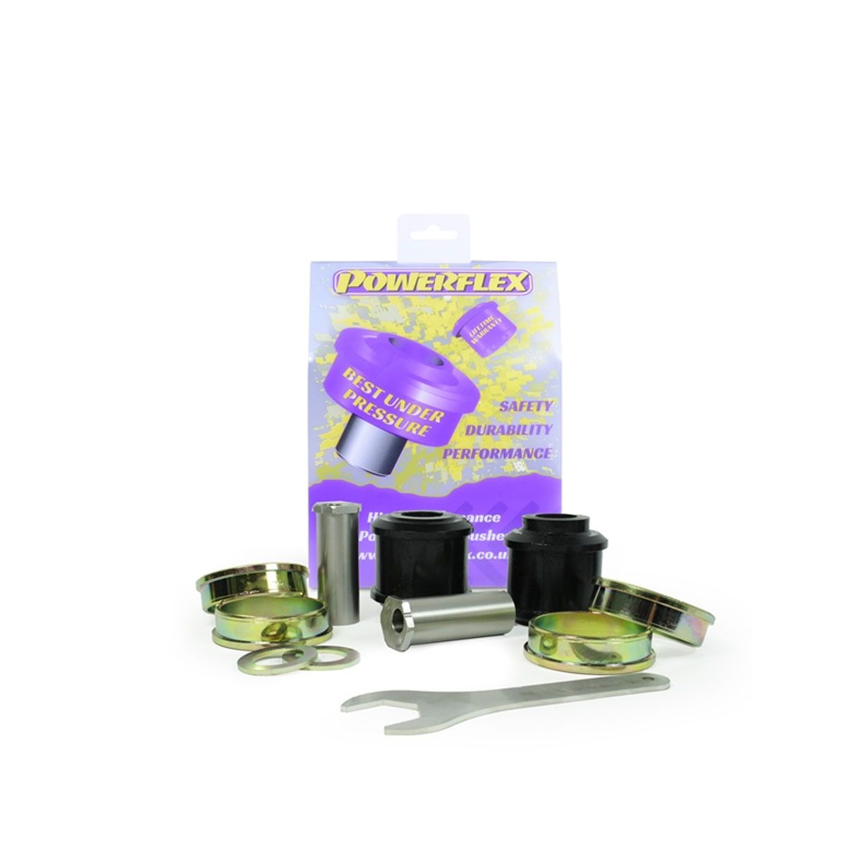 Powerflex Road front lower arm inner bush Mercedes Benz X203/S203 (2000-2007) (2 parts) - PF-F40501G-2 - PFF40-501G - 5055676543189