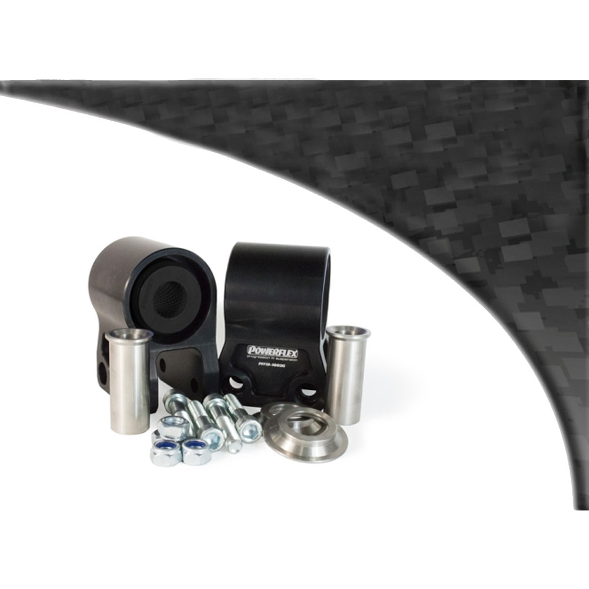 Silent bloc Powerflex Black Triangle vorne Buchse hinten Ford Focus MK2 RS (2 Stück) - PF-F191002G-2N - PFF19-1002GBLK - 3666618004051