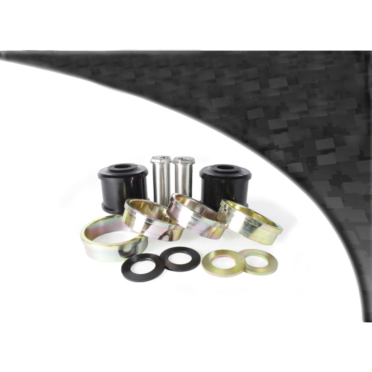 Powerflex Black front radius arm bush caster adjustable BMW 3 series (2 parts) - PF-F5-2501G-2N - PFF5-2501GBLK - 5055676561343