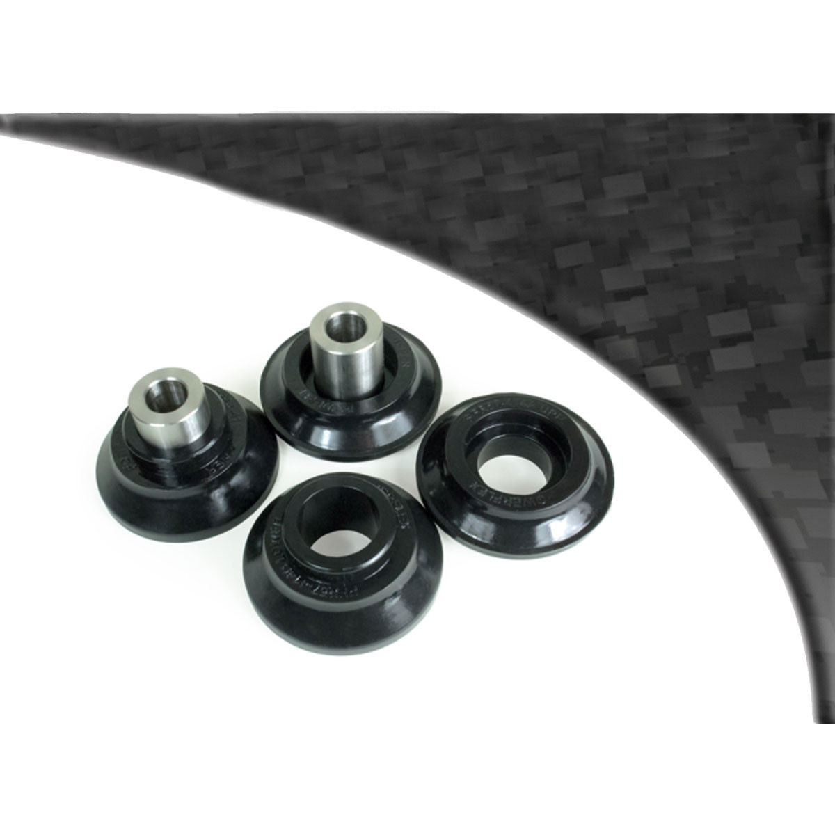 Powerflex Black transmission carrier bush Porsche 911 Classic (1965-1989) (2 parts) - PF-R57414-2N - PFR57-414BLK - 5055676563835